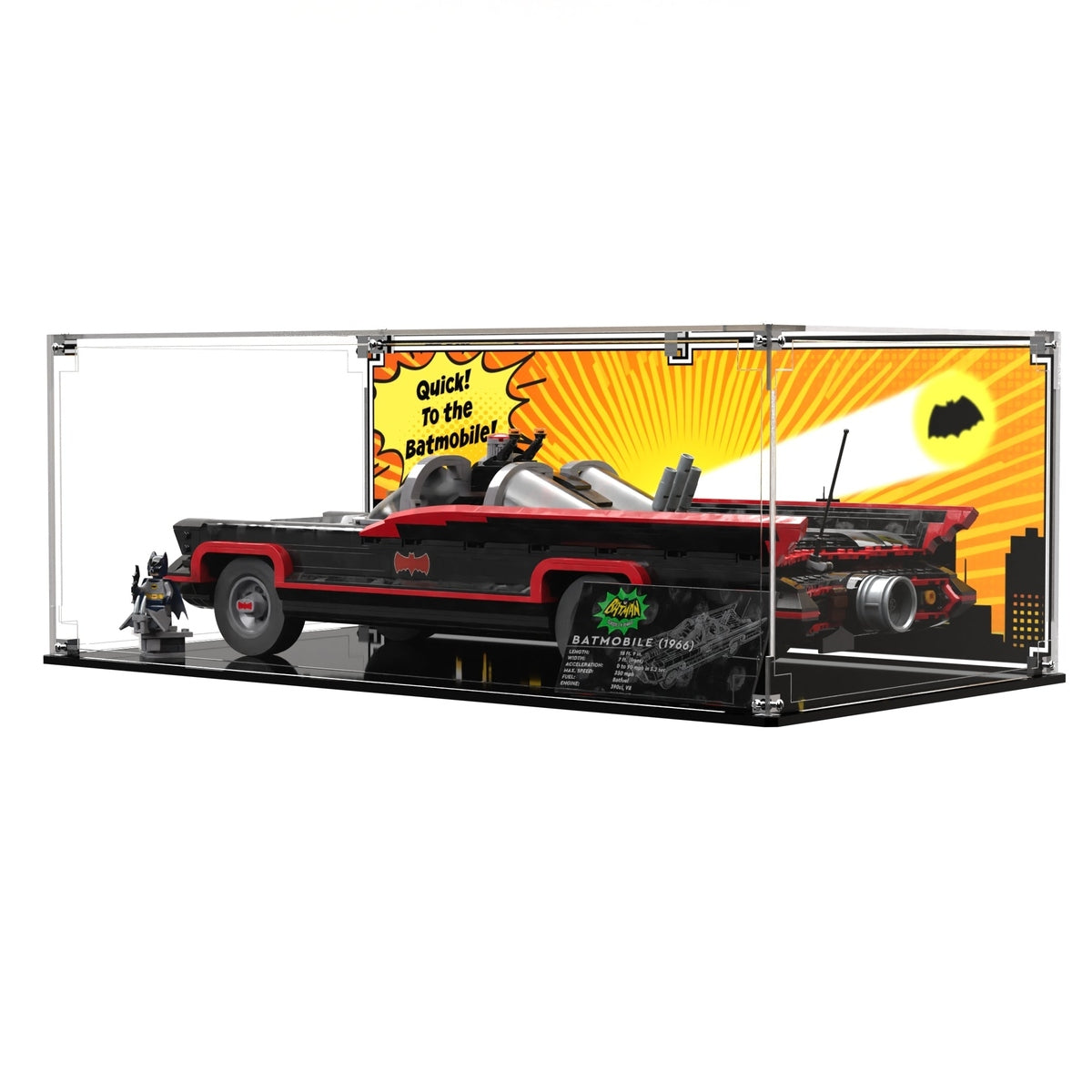 Display Case For LEGO® Batman Batman™: The Classic TV Series Batmobile™ 76328