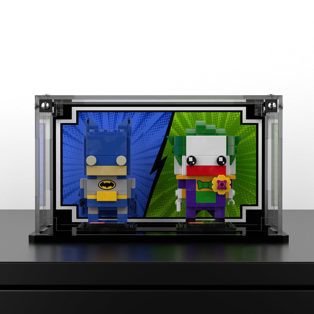 Display Case For LEGO® BrickHeadz DC Comics Super Heroes Batman & Joker 41491