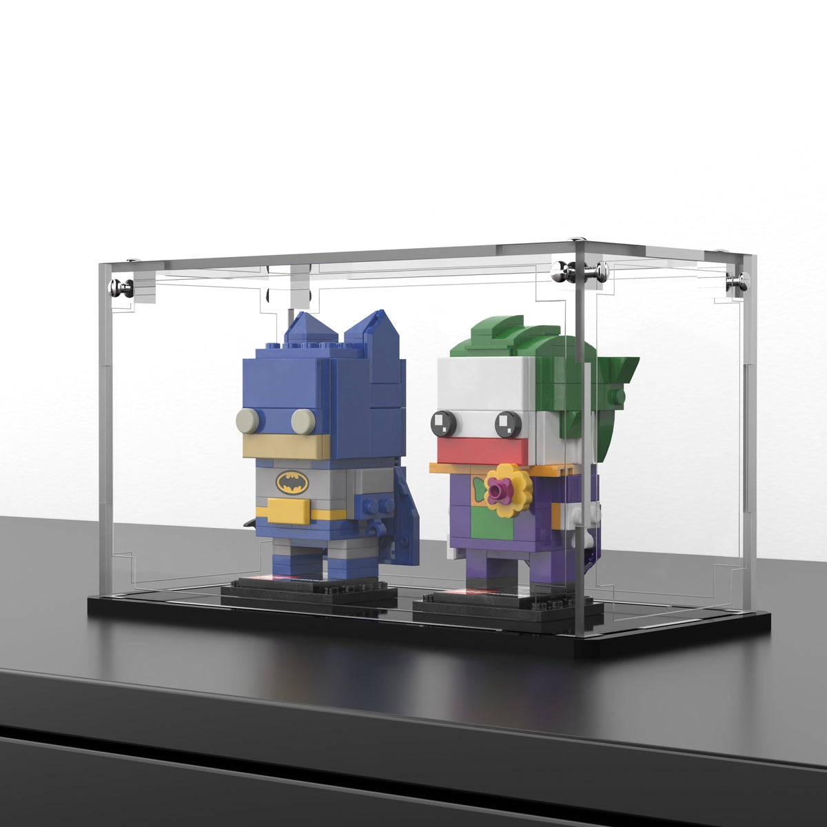 Display Case For LEGO® BrickHeadz DC Comics Super Heroes Batman & Joker 41491