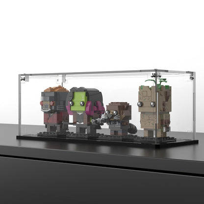 Display Case For LEGO® BrickHeadz GOTG Star Lord Gamora Groot Rocket 41626