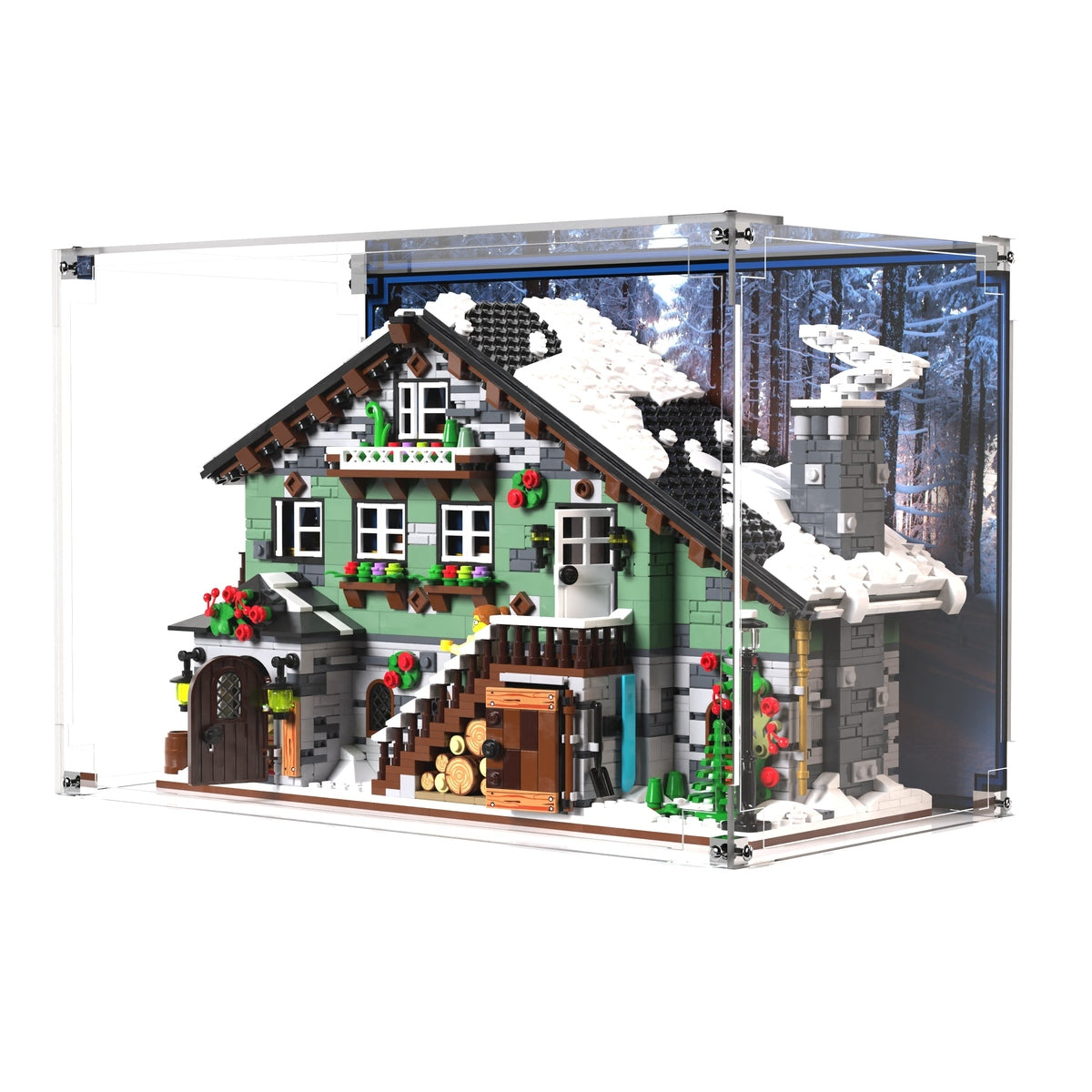 Display Case For LEGO® BrickLink Winter Chalet 910004