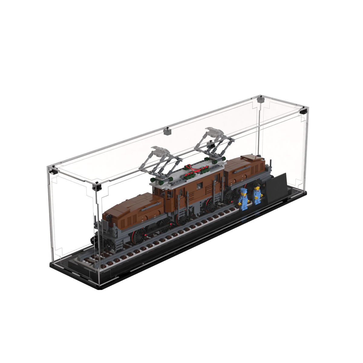 Display Case For LEGO® Creator Expert Crocodile Locomotive 10277