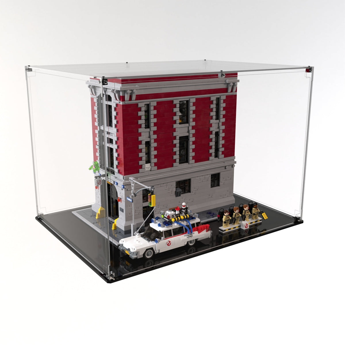 Display Case For LEGO® Ghostbusters™ Firehouse 75827 and ECTO-1 21108