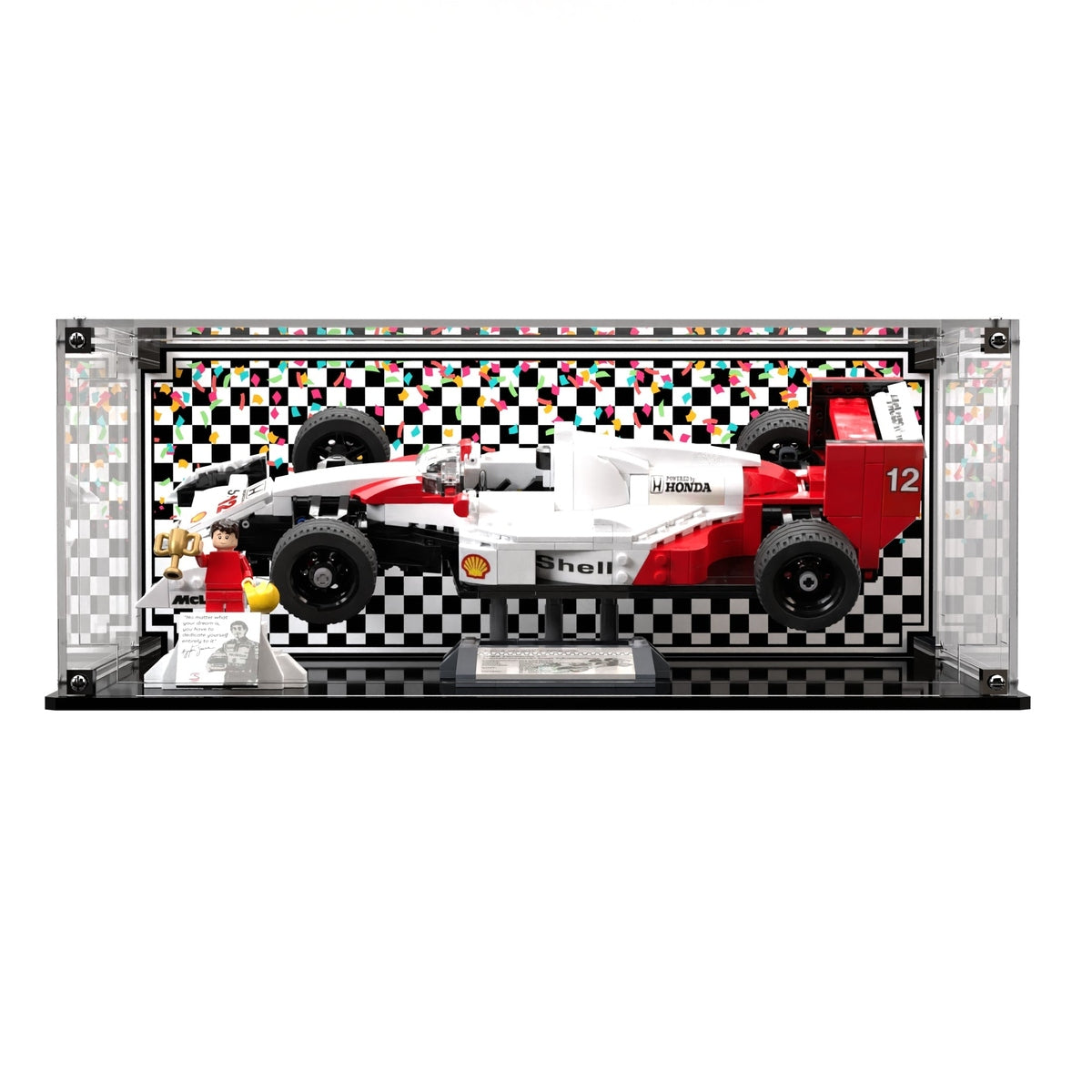 Display Case For LEGO® Icons McLaren MP4/4 & Ayrton Senna 10330