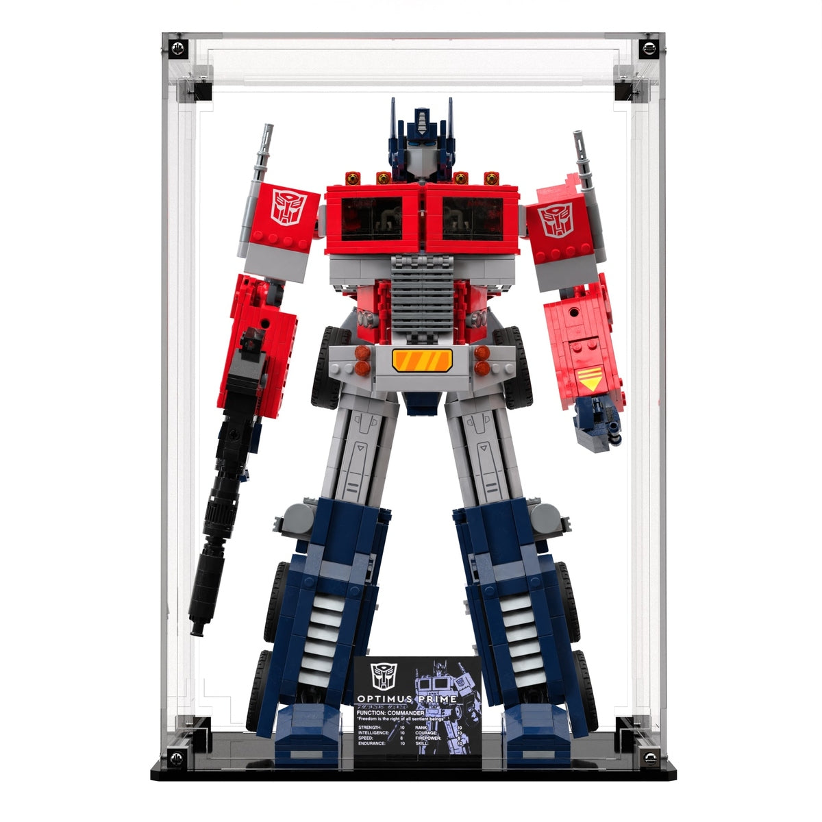 Display Case For LEGO® Icons Optimus Prime 10302