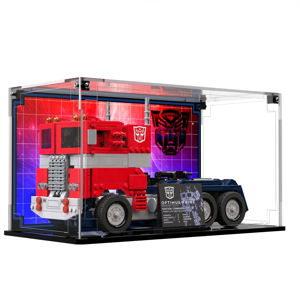 Display Case For LEGO® Icons Optimus Prime 10302