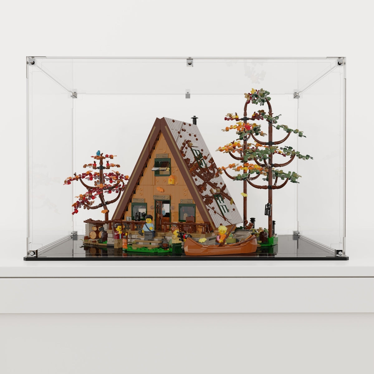 Display Case For LEGO® Ideas A-Frame Cabin 21338