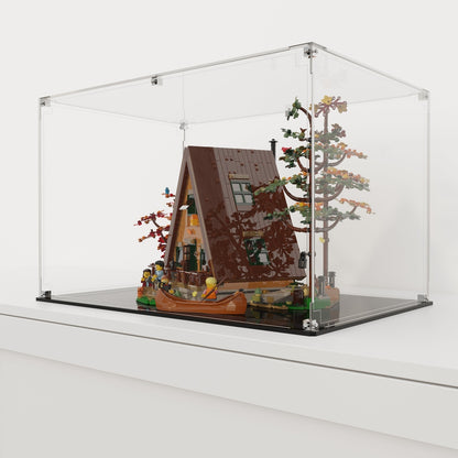 Display Case For LEGO® Ideas A-Frame Cabin 21338