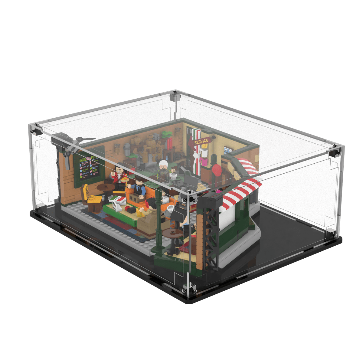 Display Case For LEGO® Ideas Friends Central Perk 21319