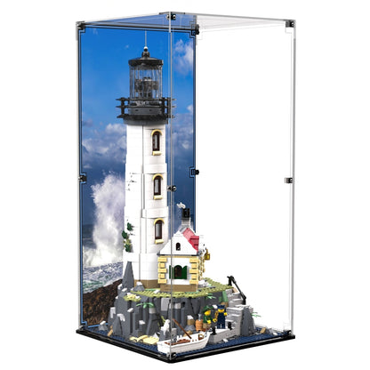 Display Case For LEGO® Ideas Motorised Lighthouse 21335