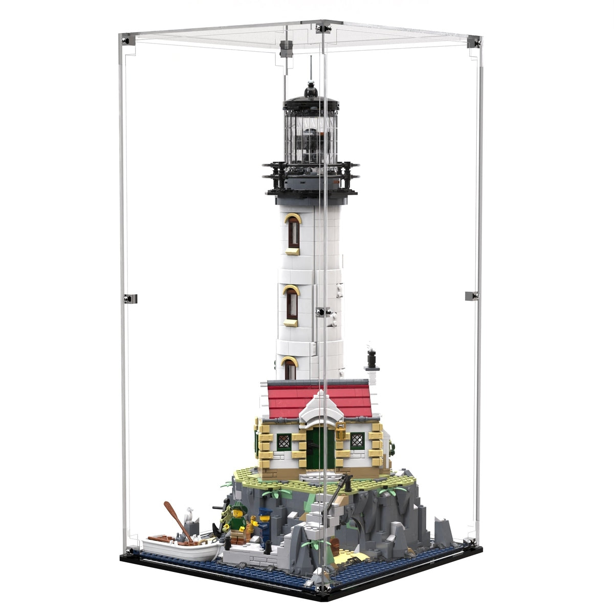 Display Case For LEGO® Ideas Motorised Lighthouse 21335