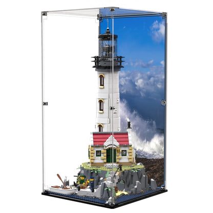 Display Case For LEGO® Ideas Motorised Lighthouse 21335