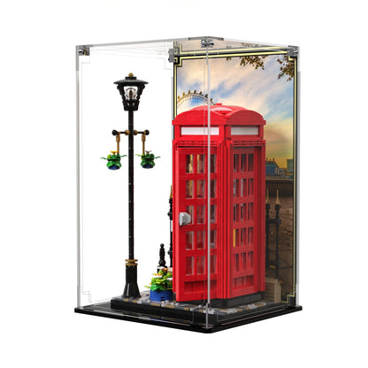 Display Case For LEGO® Ideas Red London Telephone Box 21347