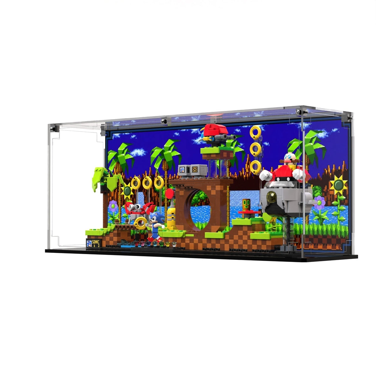 Display Case For LEGO® Ideas Sonic the Hedgehog™ – Green Hill Zone 21331