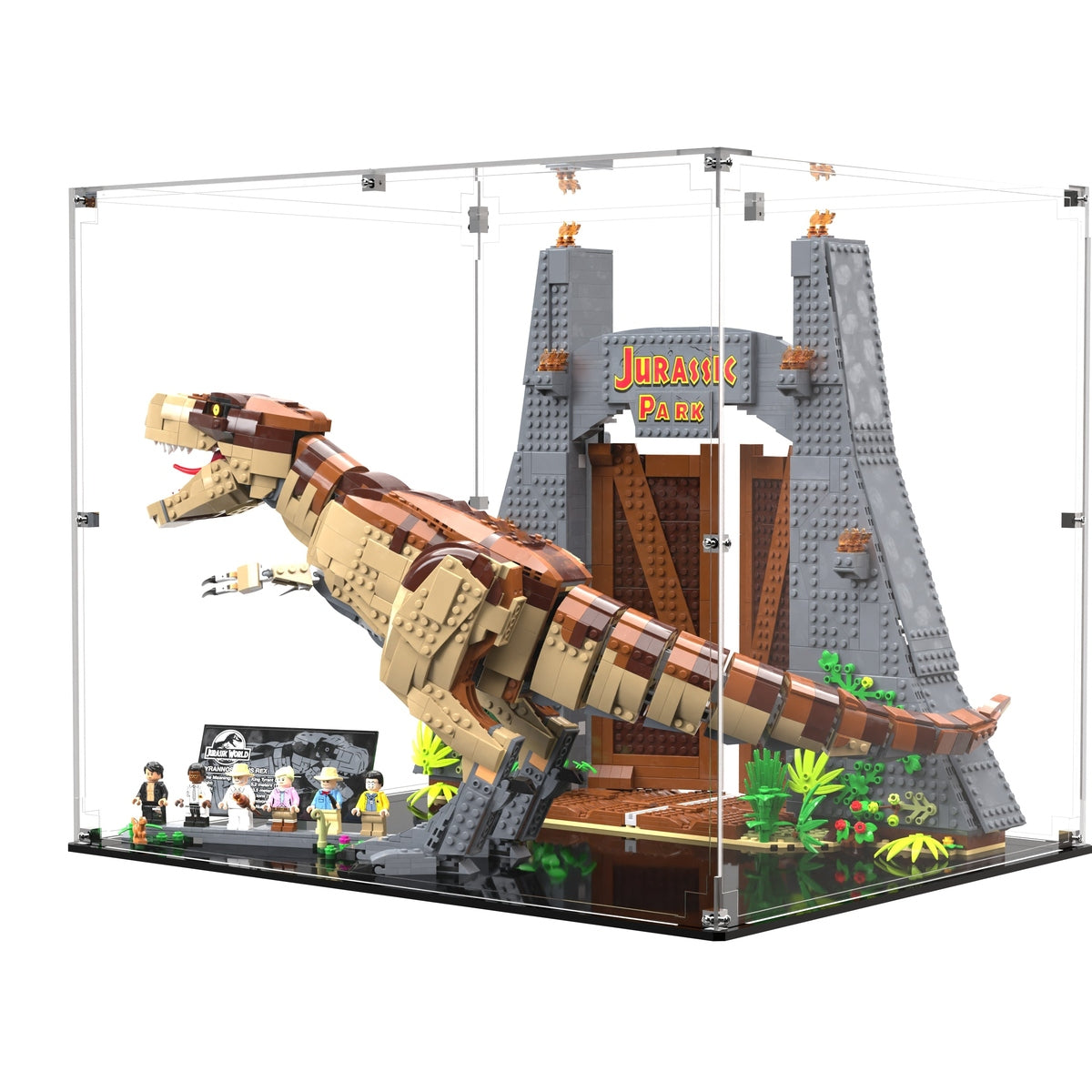 Display Case For LEGO® Jurassic Park T. rex Rampage 75936