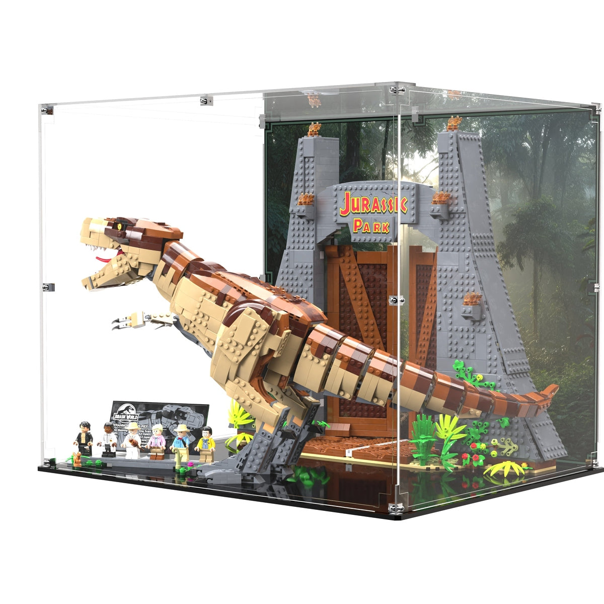 Display Case For LEGO® Jurassic Park T. rex Rampage 75936