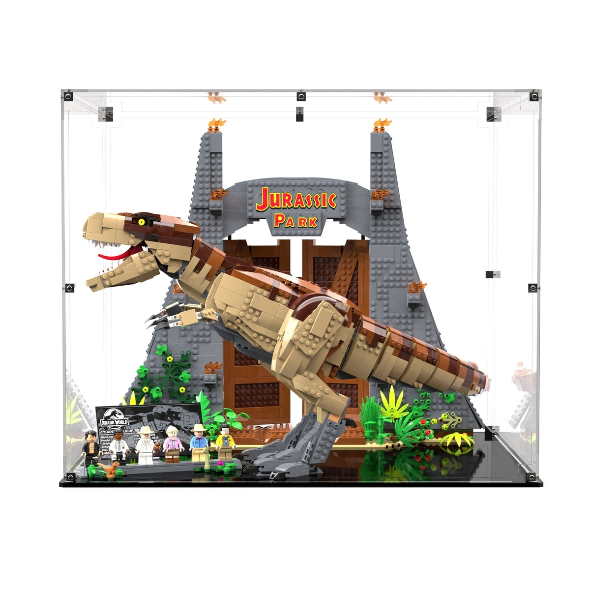 Display Case For LEGO® Jurassic Park T. rex Rampage 75936