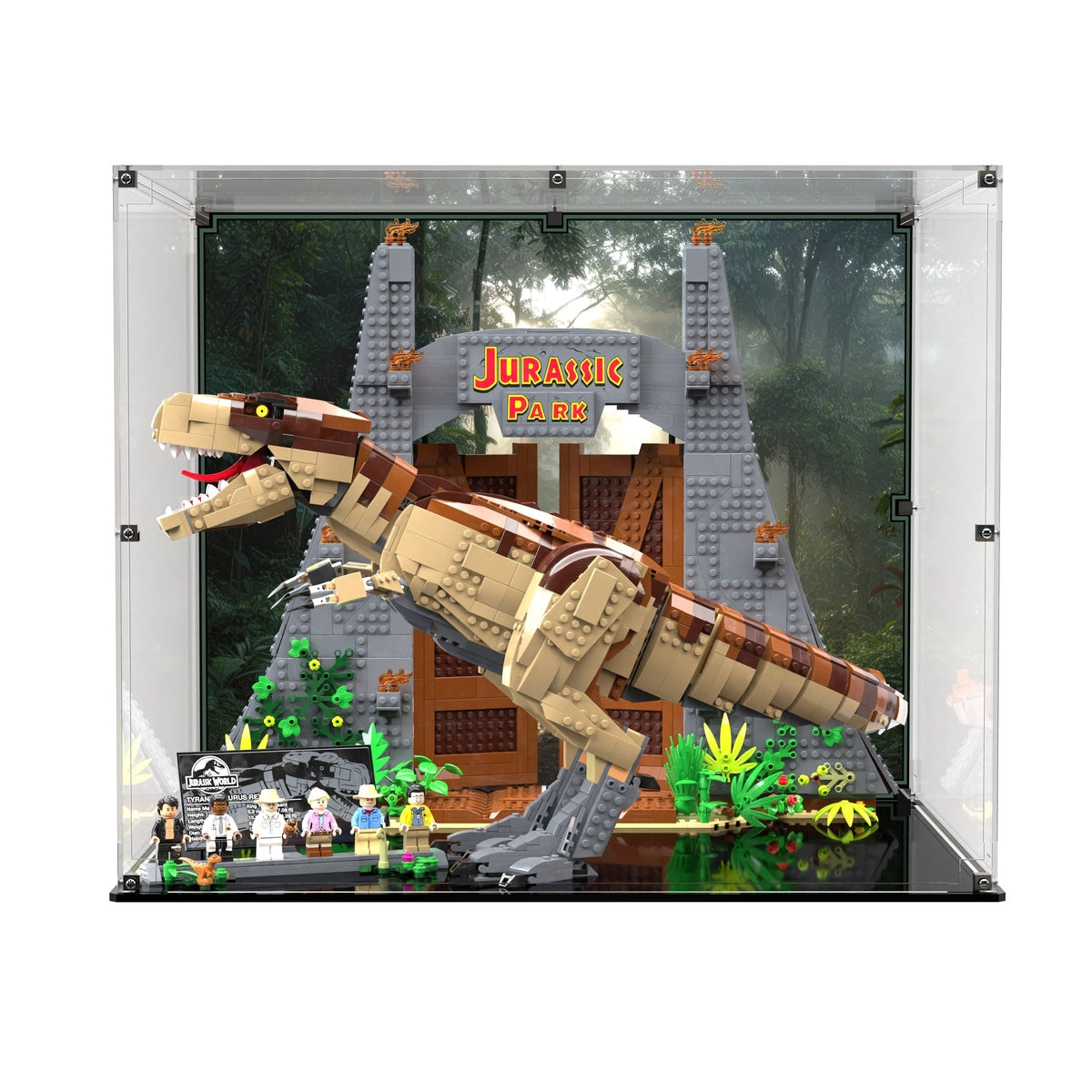 Display Case For LEGO® Jurassic Park T. rex Rampage 75936