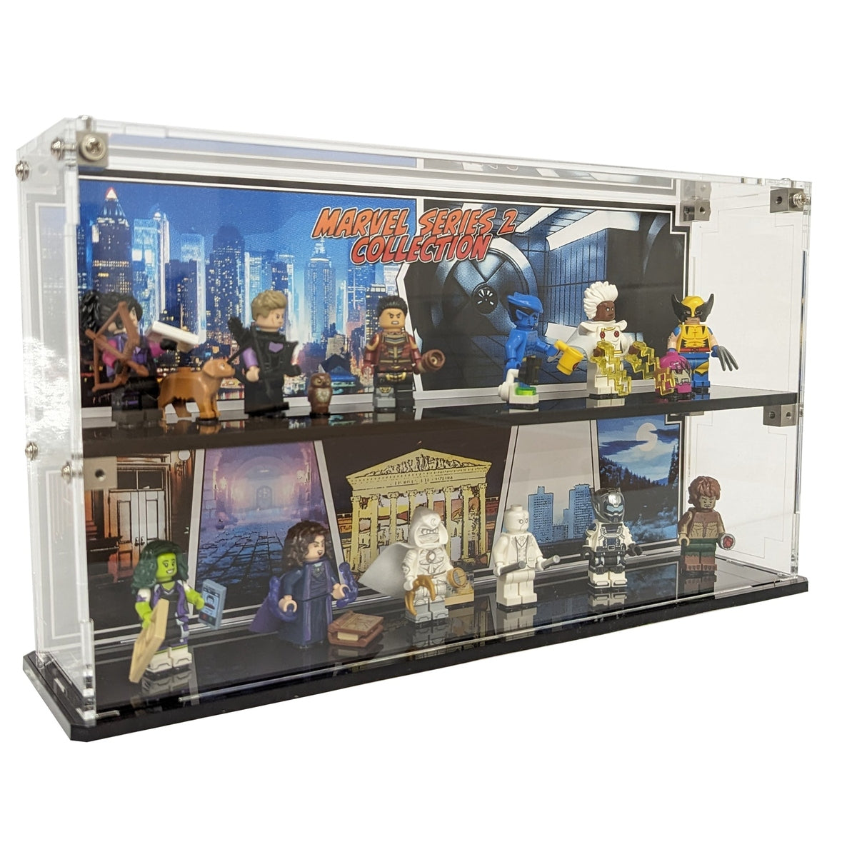 Display Case For LEGO® Minifigures Marvel Series 2 71039