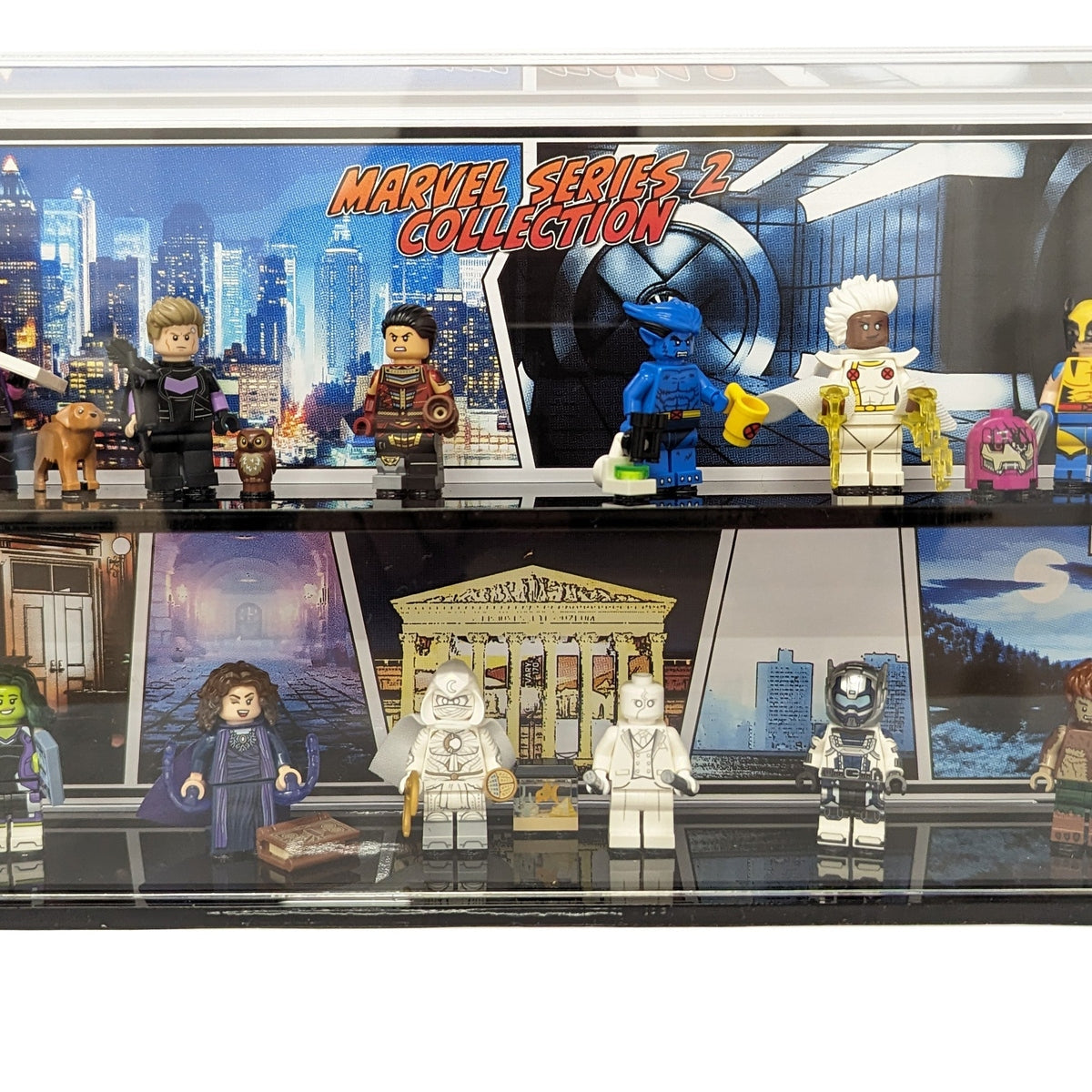 Display Case For LEGO® Minifigures Marvel Series 2 71039