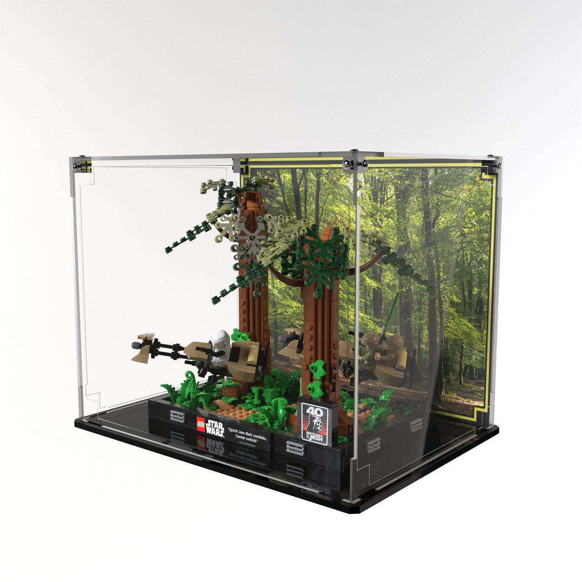 Display Case For LEGO® Star Wars™ Endor™ Speeder Chase Diorama 75353