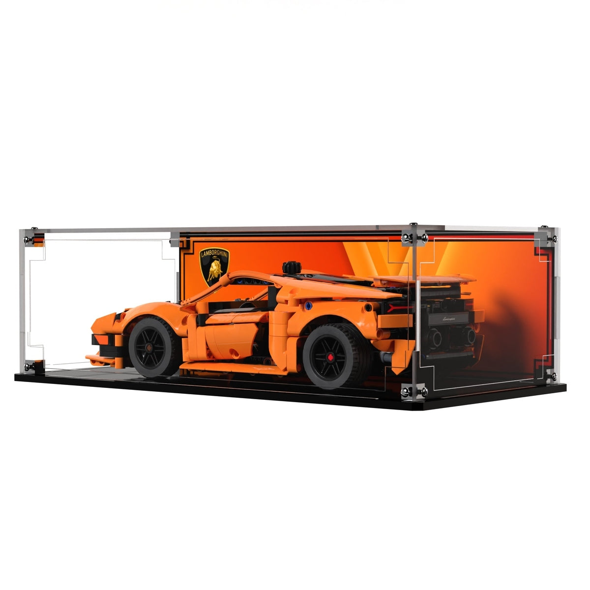 Display Case For LEGO® Technic Lamborghini Huracán Tecnica Orange 42196