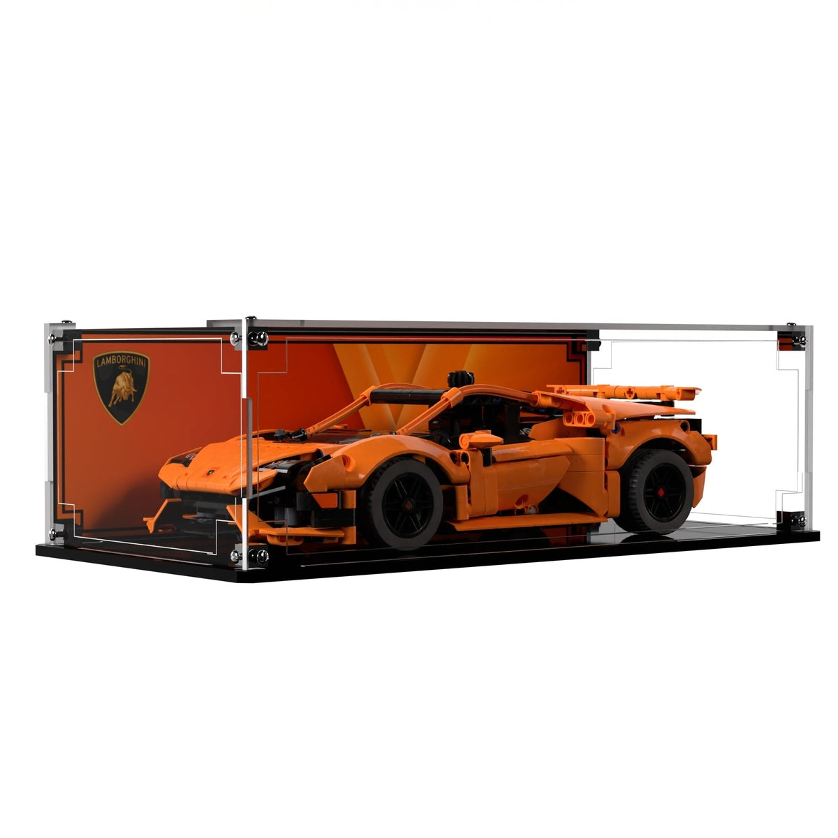 Display Case For LEGO® Technic Lamborghini Huracán Tecnica Orange 42196