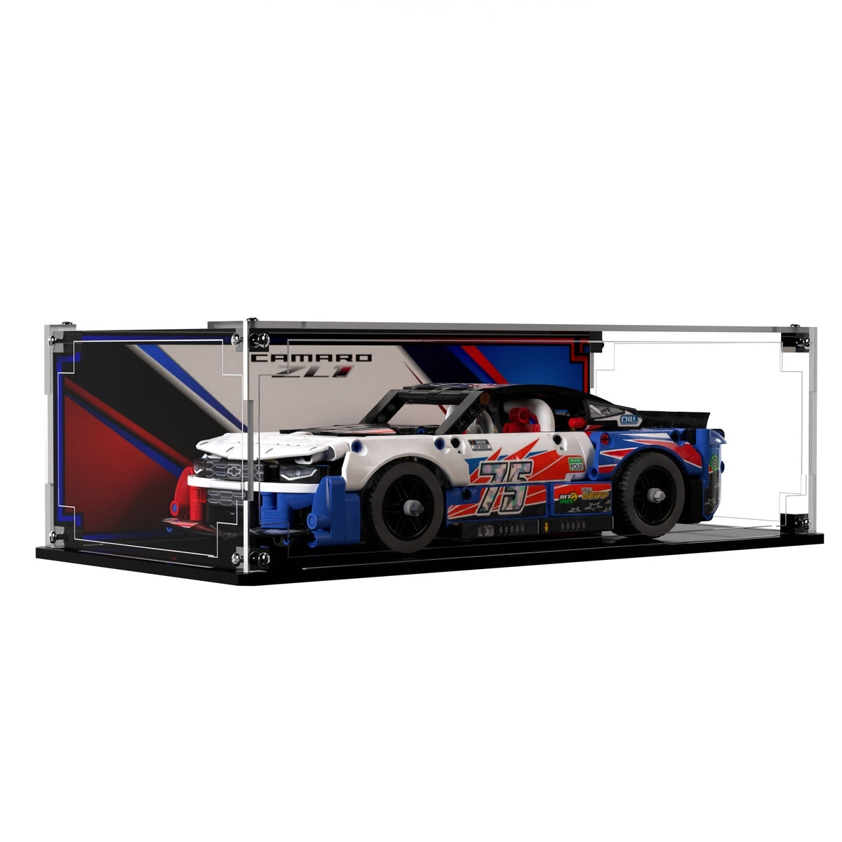 Display Case For LEGO® Technic NASCAR® Next Gen Chevrolet Camaro ZL1 42153