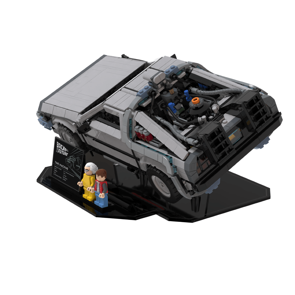 Display Stand For LEGO® Back to the Future Time Machine 10300