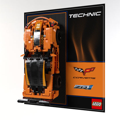 Wall Display Panel For LEGO® Technic Chevrolet Corvette ZR1 42093