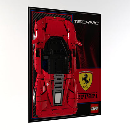 Wall Display Panel For LEGO® Technic Ferrari Daytona SP3 42143