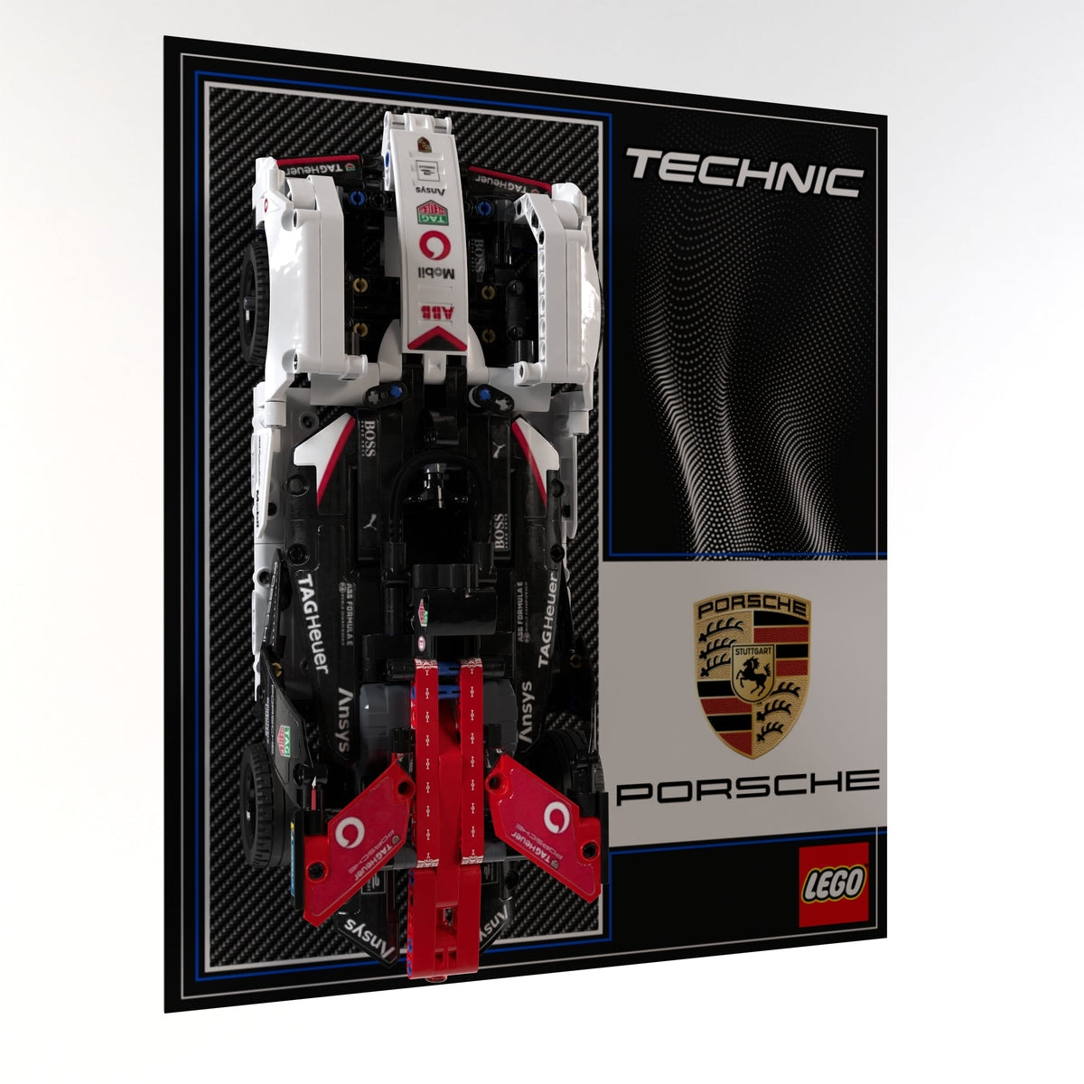 Wall Display Panel For LEGO® Technic Formula E® Porsche 99X Electric 42137