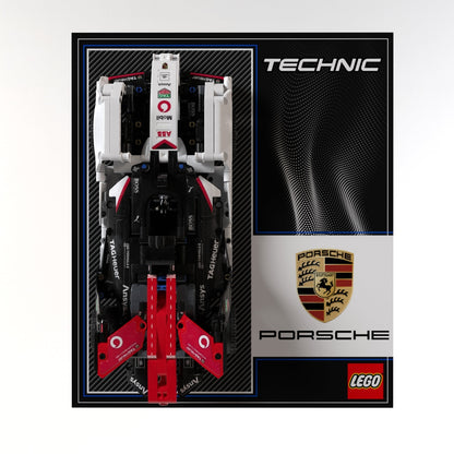 Wall Display Panel For LEGO® Technic Formula E® Porsche 99X Electric 42137