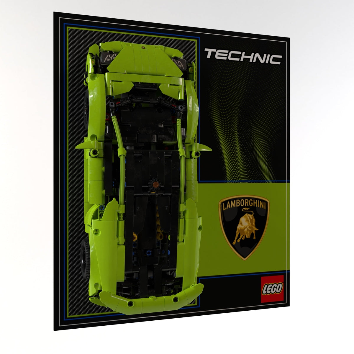 Wall Display Panel For LEGO® Technic Lamborghini Huracán Tecnica 42161