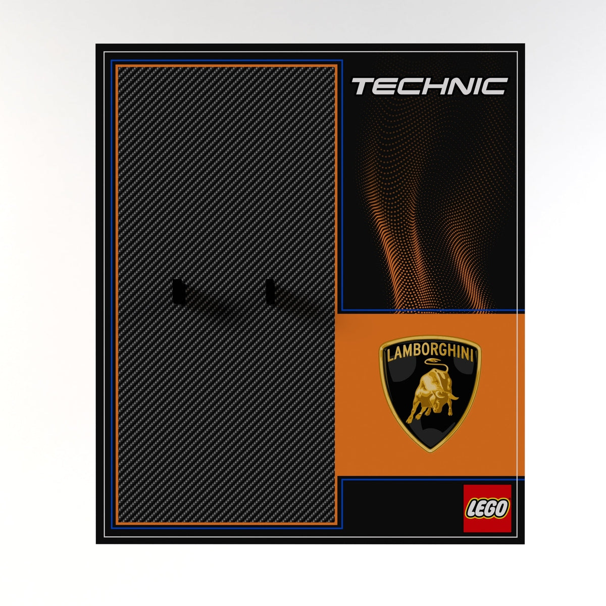 Wall Display Panel For LEGO® Technic Lamborghini Huracán Tecnica Orange 42196