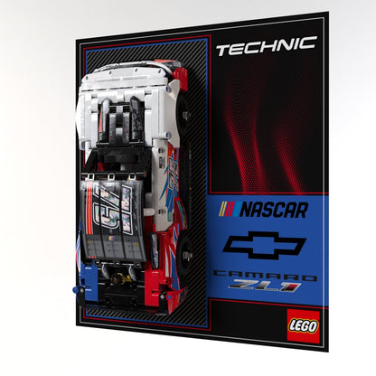 Wall Display Panel For LEGO® Technic NASCAR® Next Gen Chevrolet Camaro ZL1 42153