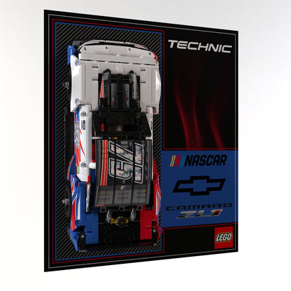 Wall Display Panel For LEGO® Technic NASCAR® Next Gen Chevrolet Camaro ZL1 42153