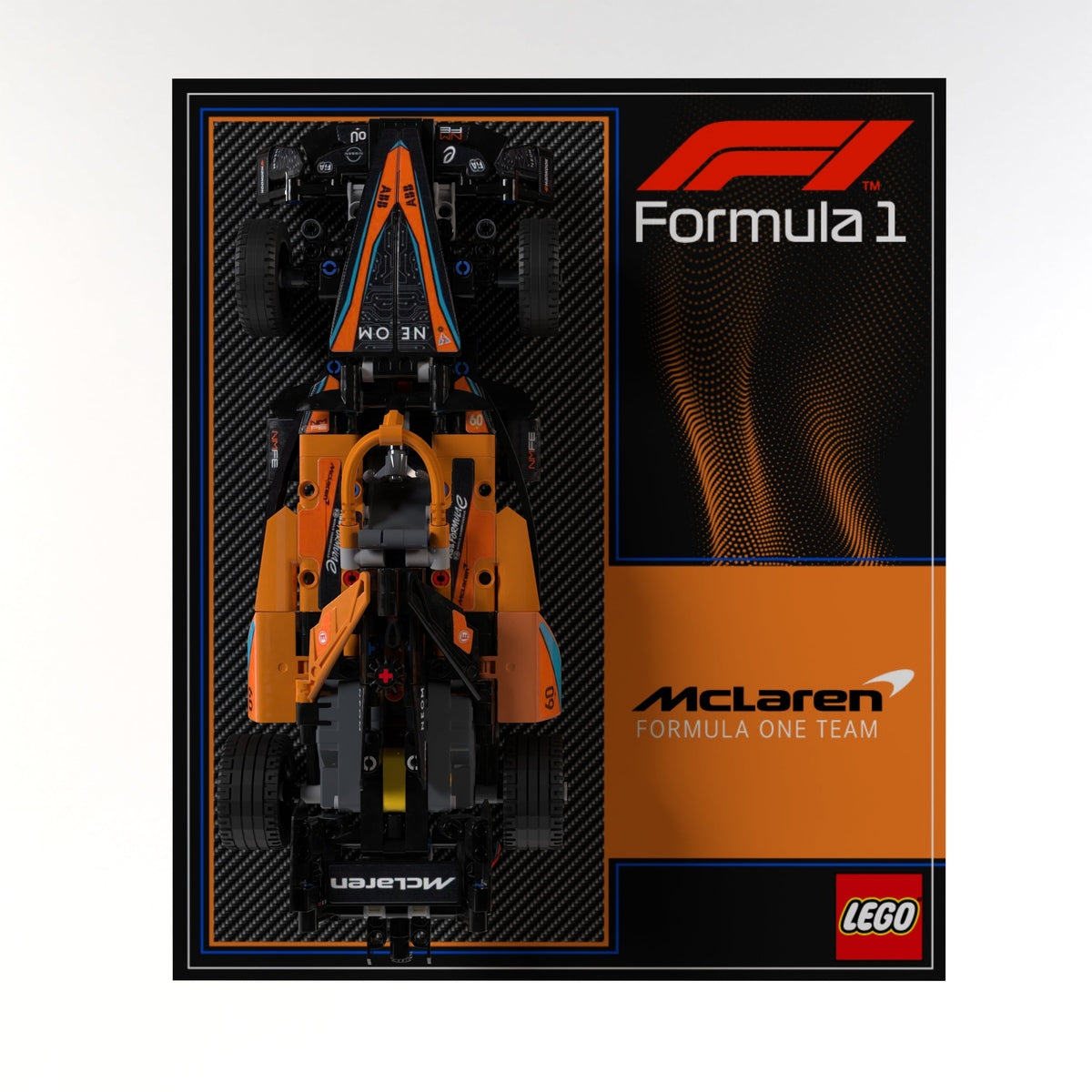 Wall Display Panel For LEGO® Technic NEOM McLaren Formula E Race Car 42169