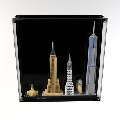 Wall Mounted Display Case For LEGO® Architecture New York City 21028